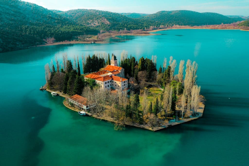 Krka National Park — river and monastery island