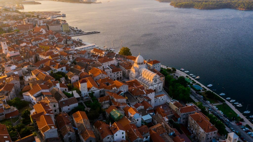 Šibenik old town and waterfront